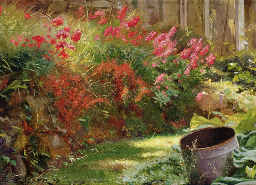 A Sunlit Garden de Charles Ernest Butler