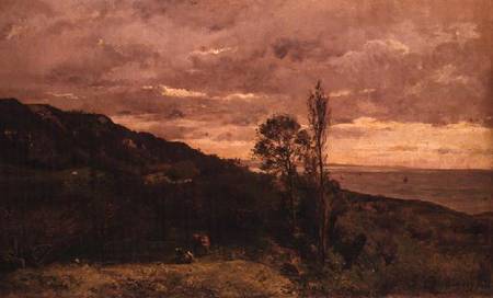 Landscape Near Villerville de Charles-François Daubigny
