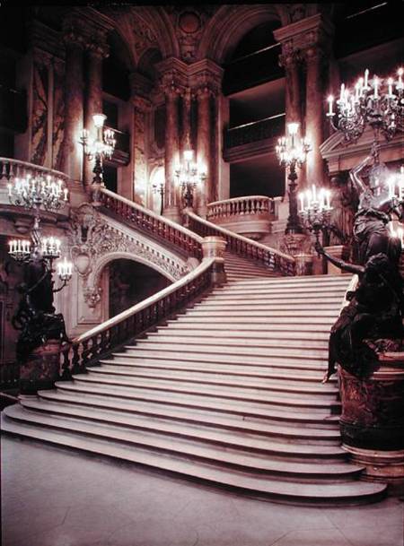 The Grand Staircase of the Opera-Garnier de Charles Garnier