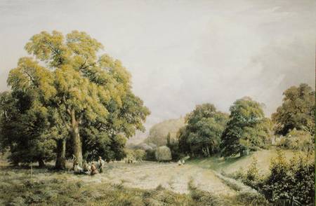 Haymaking, Lewes, Sussex  on de Charles Grant Davidson