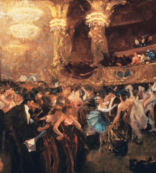 Masked ball in the opera de Charles Hermans