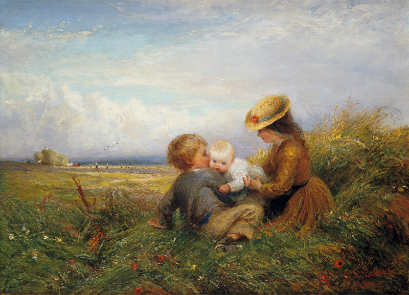 Children in a Field de Charles James Lewis