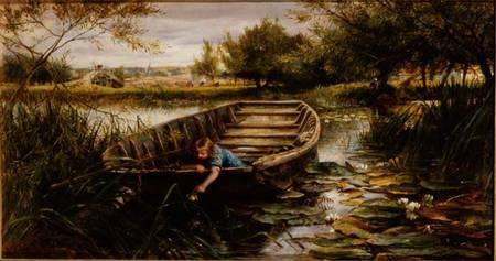 Picking Waterlilies (board) de Charles James Lewis