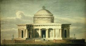 Copy of Sir John Soane's (1752-1837) design for a Canine Residence, originally drawn in 1779