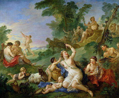 The Triumph of Bacchus (oil on canvas) de Charles Joseph Natoire