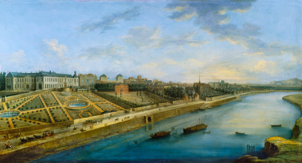View of Passy and Chaillot from Grenelle de Charles Laurent Grevenbroeck
