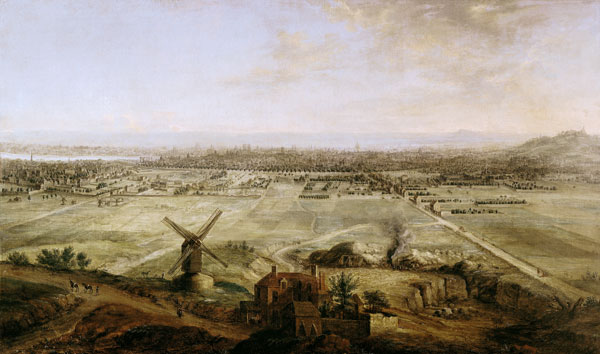 View of Paris from Belleville de Charles Laurent Grevenbroeck