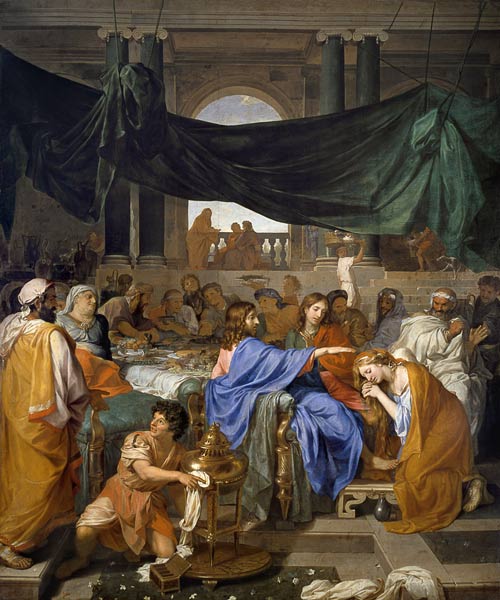 Ch.Le Brun / Banquet at Hs.of Pharisee de Charles Le Brun