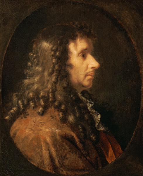 Portrait of Moliere (1622-73) de Charles Le Brun