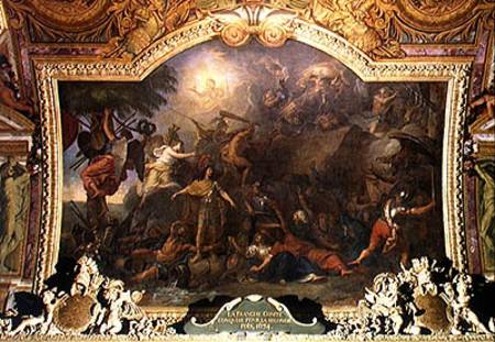 Franche-Comte Conquered for the Second Time, Ceiling Painting from the Galerie des Glaces de Charles Le Brun