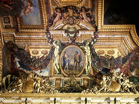 Meeting of the Two Seas, ceiling painting from the Galerie des Glaces de Charles Le Brun