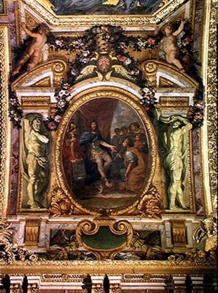 Patronage of the Arts in 1663, Ceiling Painting from the Galerie des Glaces de Charles Le Brun