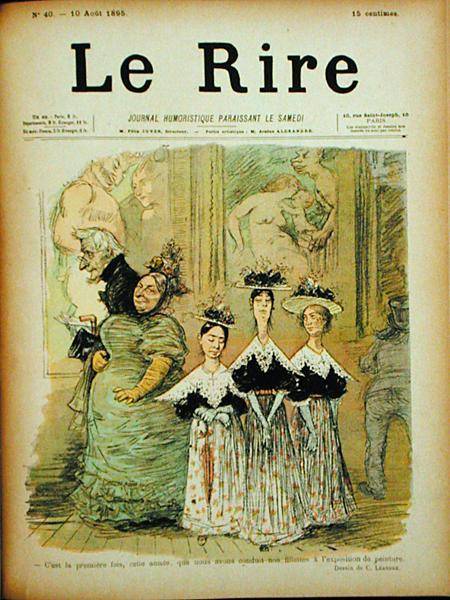 At the Salon, front cover of 'Le Rire' de Charles Leandre