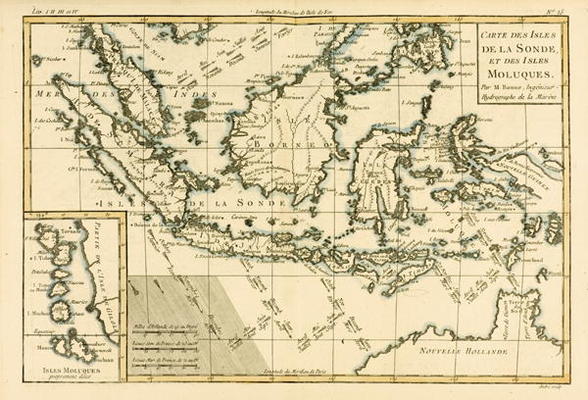Indonesia and the Philippines, from 'Atlas de Toutes les Parties Connues du Globe Terrestre' by Guil de Charles Marie Rigobert Bonne