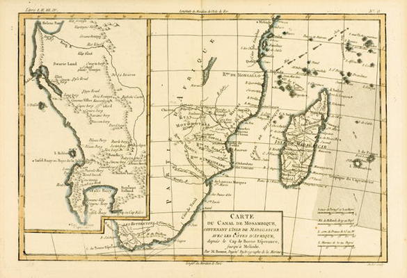 Southern Africa, from 'Atlas de Toutes les Parties Connues du Globe Terrestre' by Guillaume Raynal ( de Charles Marie Rigobert Bonne