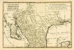 Northern Mexico, from 'Atlas de Toutes les Parties Connues du Globe Terrestre' by Guillaume Raynal (