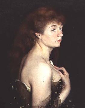Portrait of a Young Red Haired Woman