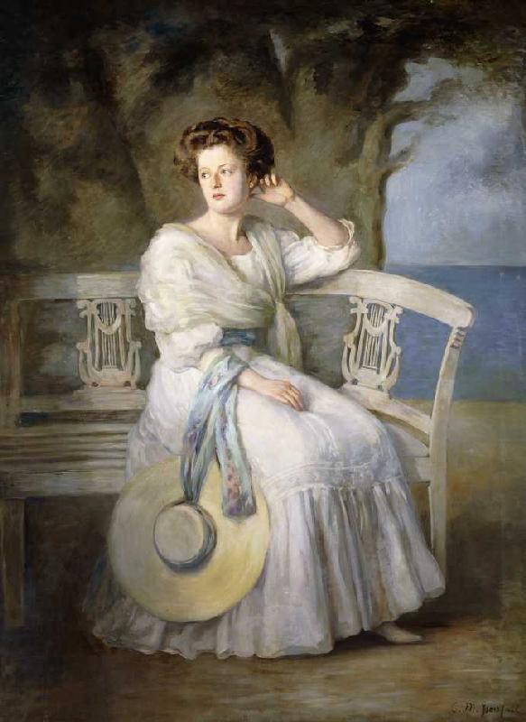 Portrait einer Dame. de Charles Mendelssohn Horsfall