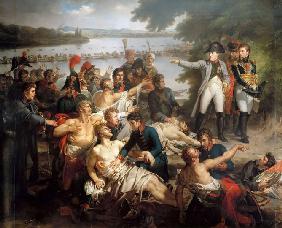 The Return of Napoleon to the Island of Lobau after the Battle of Essling, May 23, 1809