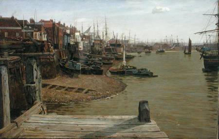 The Thames at Limehouse de Charles Napier Hemy