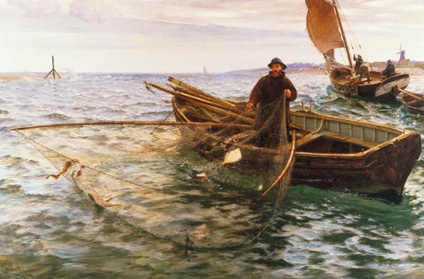 The Fisherman de Charles Napier Hemy