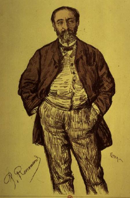 Portrait of Camille Saint-Saens de Charles Paul Renouard