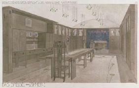 Design for a Dining Room, 1901 (colour litho)
