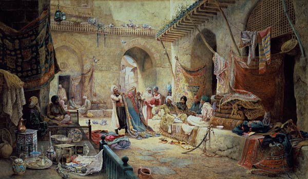 Carpet Bazaar, Cairo de Charles Robertson