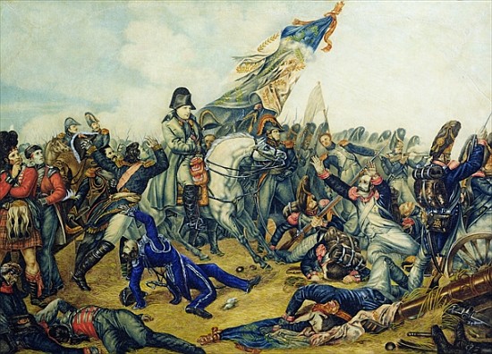 The Battle of Waterloo in 1815, 1831 (w/c & ink on paper) de Charles Steiben