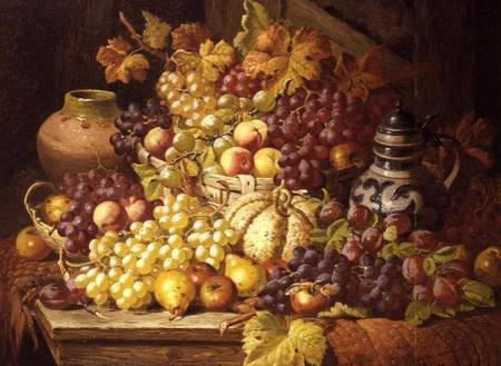 Still Life with fruit de Charles Thomas Bale