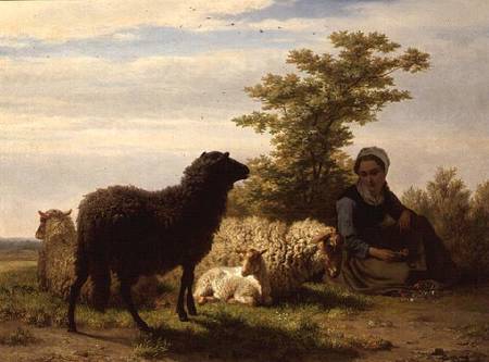 The Shepherdess de Charles Tschaggeny
