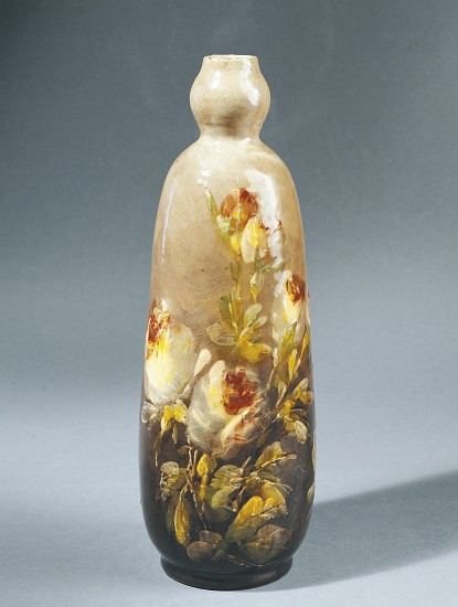 Bottle decorated with roses de Charles Virion