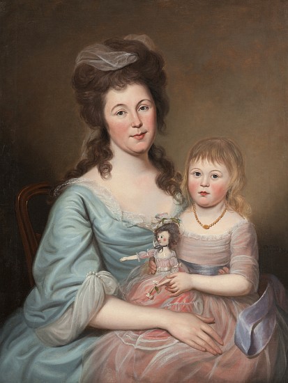 Peggy Sanderson Hughes and her Daughter de Charles Willson Peale