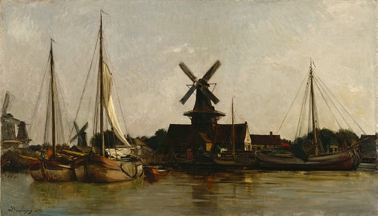 Mills at Dordrecht de Charles Francois Daubigny