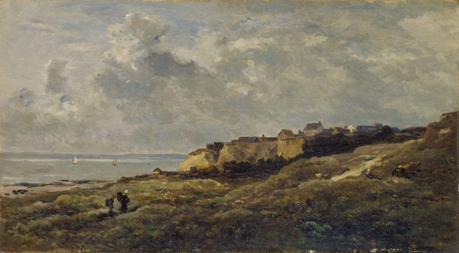 Coastal Landscape in Normandy (Villerville-sur-Mer) de Charles Francois Daubigny
