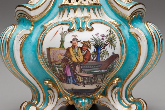 Detail of a Triangular Pot-pourri Vase de Charles Nicolas Dodin