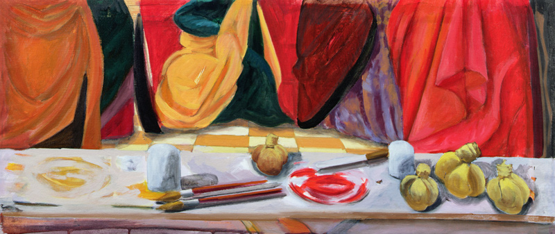 Venetian Red, 2003 (oil on canvas)  de Charlotte  Moore