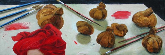 Turban Red, 2004 (oil on canvas)  de Charlotte  Moore