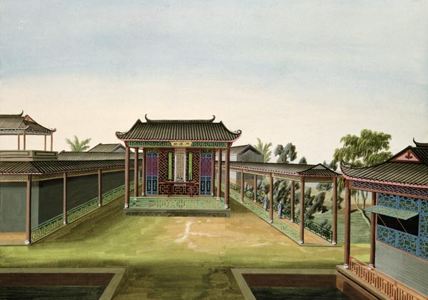 Garden Scene de Chinese School