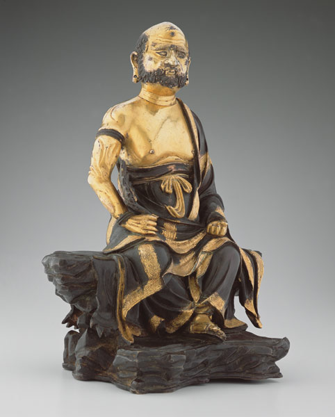 Figure of Bodhidharma, Ming dynasty de Chinese School