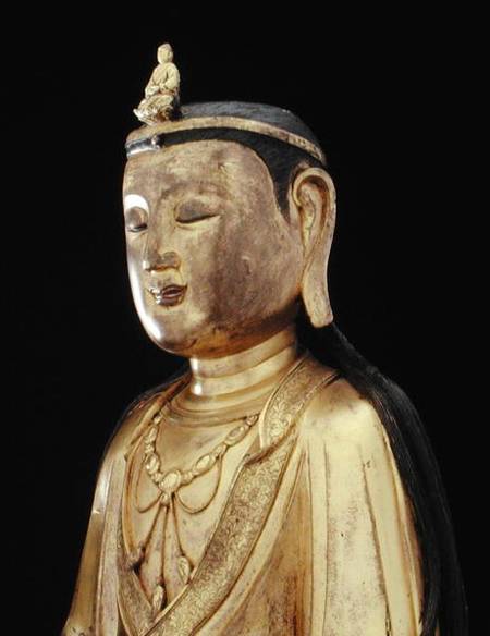 Avalokitesvara Guanyin  (detail) de Chinese School