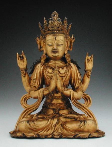 Figure of Avalokitesvara Sadaksari de Chinese School