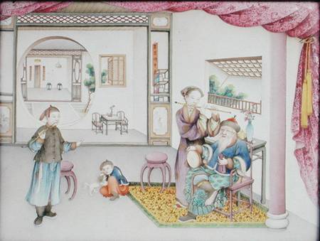 Imperial Canton panel, Qianlong period de Chinese School