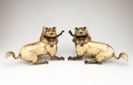 Pair of lion censers, Ming dynasty de Chinese School