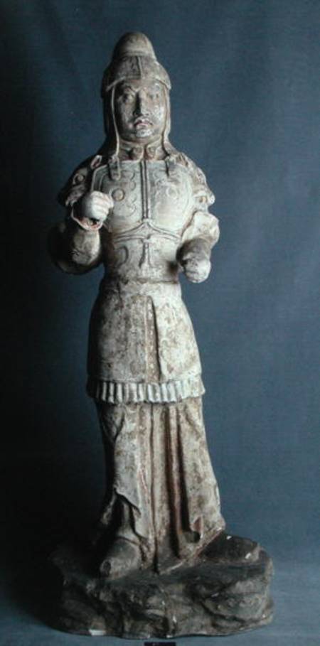 Statuette of a warrior, Tang Dynasty de Chinese School