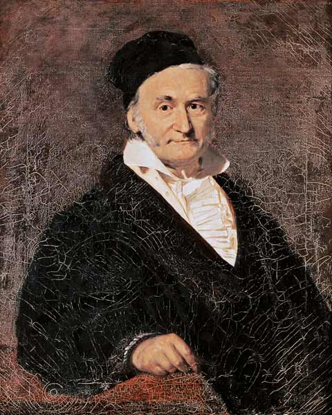 Gauss , Portrait de Christian Albrecht Jensen