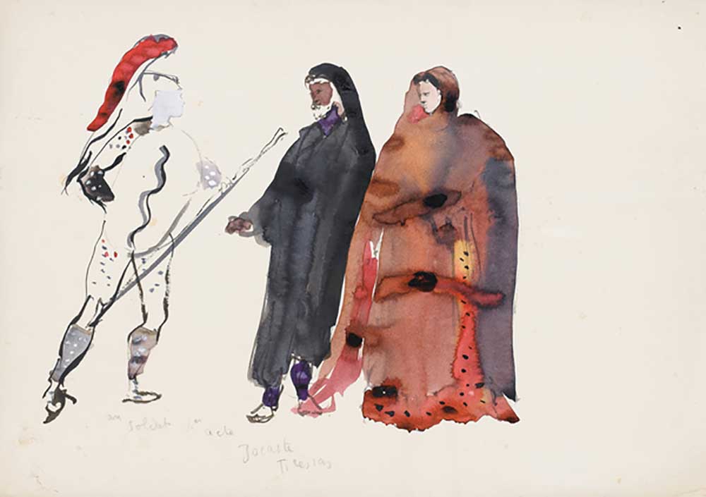 Costume designs for Machine Infernale by Jean Cocteau, 1934 de Christian Berard