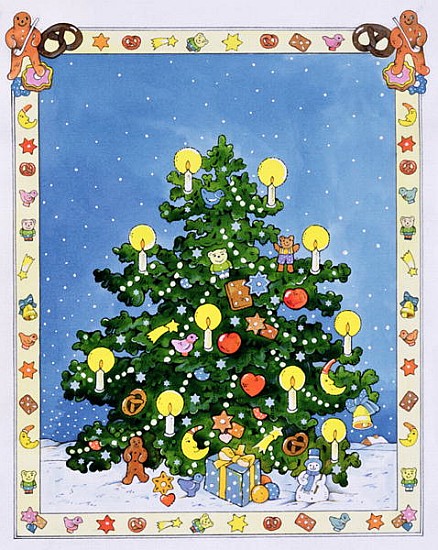 Christmas Tree (w/c on paper)  de Christian  Kaempf