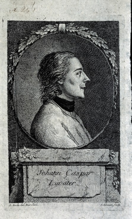 Portrait of the poet and physiognomist Johann Kaspar Lavater (1741-1801) de Christian Bernhard Rode