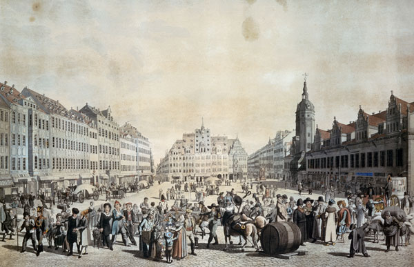 Leipzig , Market de Christian Gottfried Heinrich Geißler